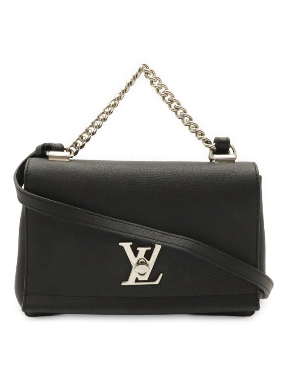Louis Vuitton Lockme II 2 BB Shoulder Bag 2-Way Chain Handle Noir Black